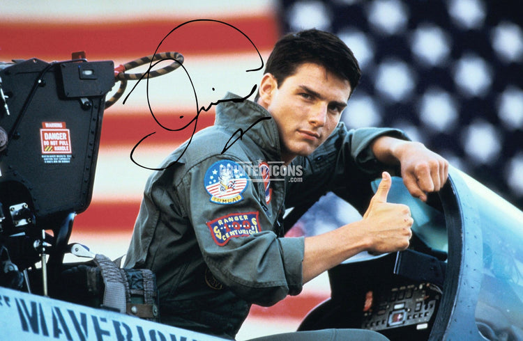 Tom Cruise Top Gun Maverick autograph print signed-style movie memorabilia