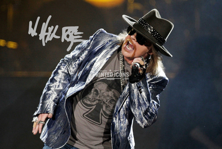 Axl Rose Guns N' Roses autograph print signed-style rock memorabilia