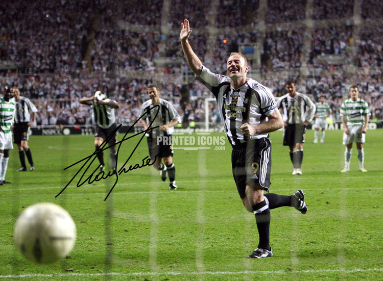Alan Shearer Newcastle United autograph print football memorabilia