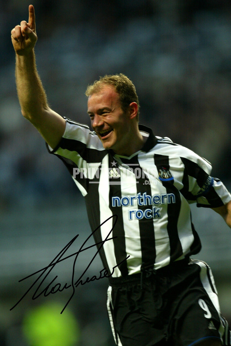 Alan Shearer Newcastle United autograph print signed-style football memorabilia