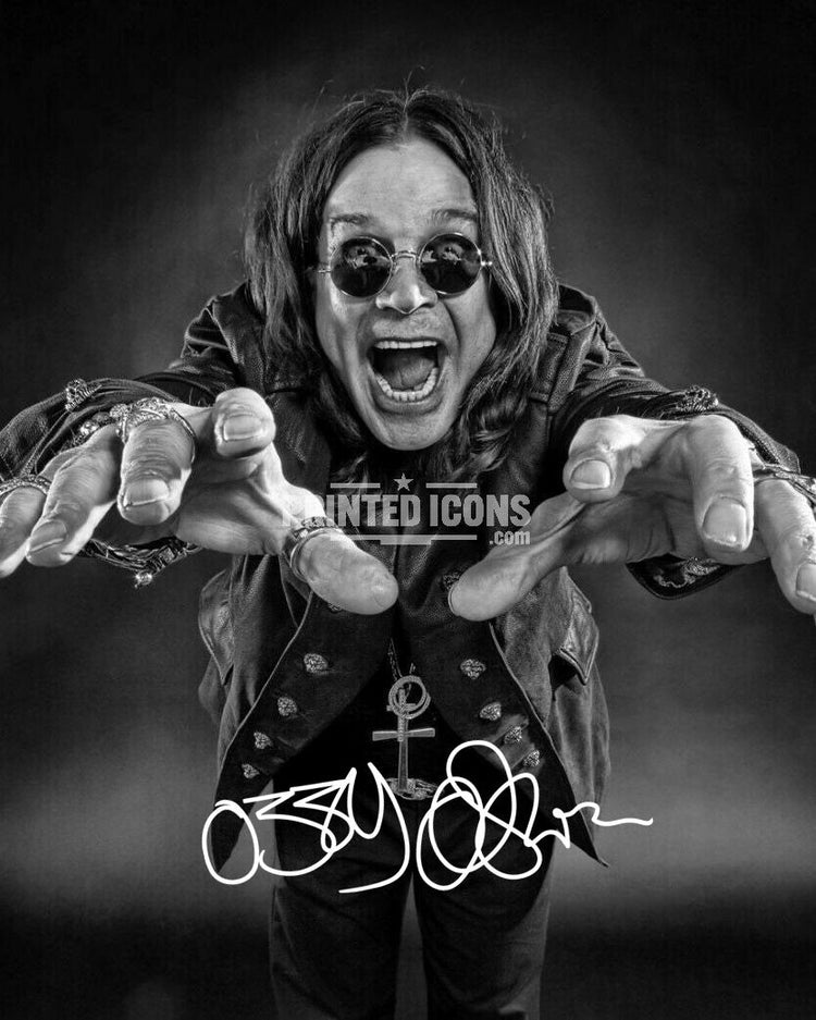 Ozzy Osbourne signed print with autograph – Black Sabbath music memorabilia