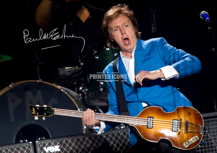 Paul McCartney autograph print Beatles signed-style music memorabilia