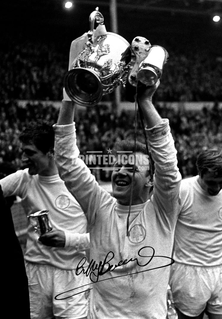 Billy Bremner Leeds United autograph print signed-style football memorabilia