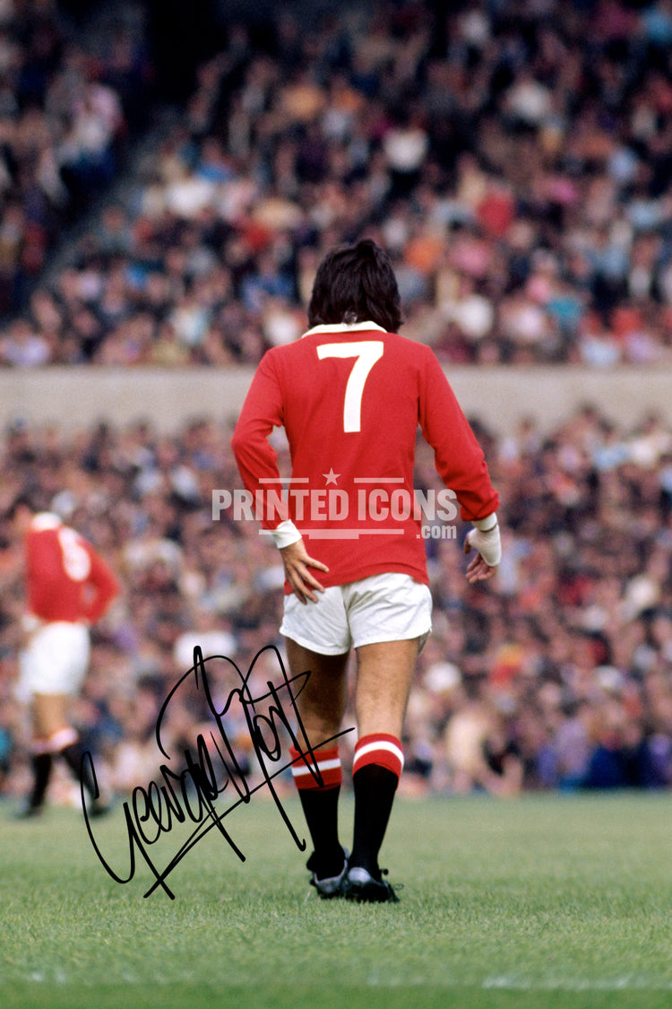 George Best signed memorabilia Manchester United autograph photo print