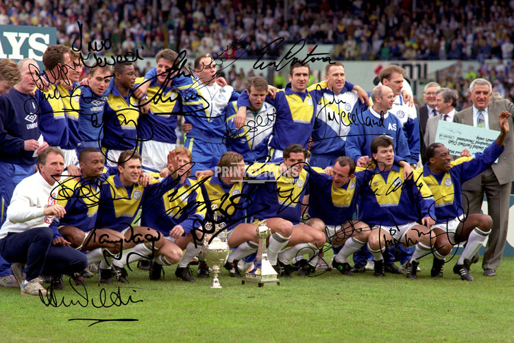 1991–1992 Leeds United Champions Signed Memorabilia, Autographs and Photos