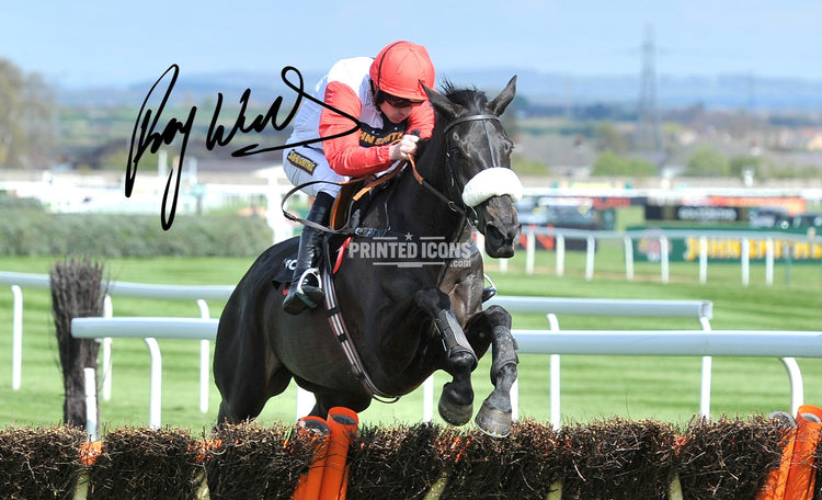 Ruby Walsh horse racing signed memorabilia and jockey photo print