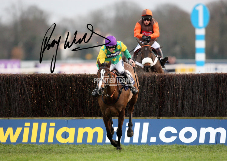 Ruby Walsh National Hunt horse racing signed memorabilia and jockey print