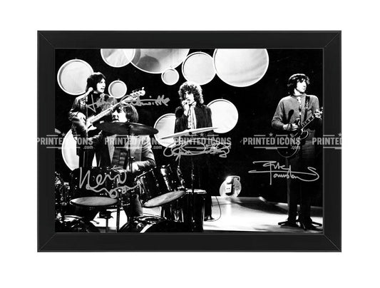 The Who live signed concert print with reproduced autographs