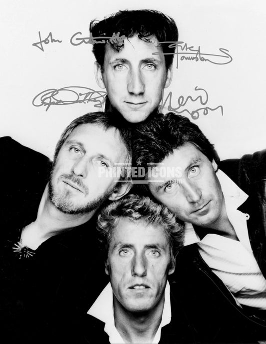 The Who Roger Daltrey Pete Townshend printed autograph photo