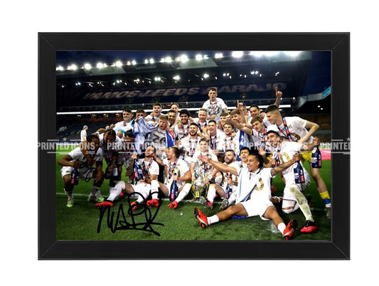 Marcelo Bielsa Leeds United Signed 2020 Champions Team Photo Print