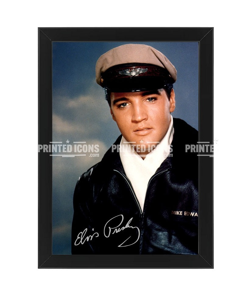 Framed Elvis Presley signed photo print. It Happened at the World's Fair.