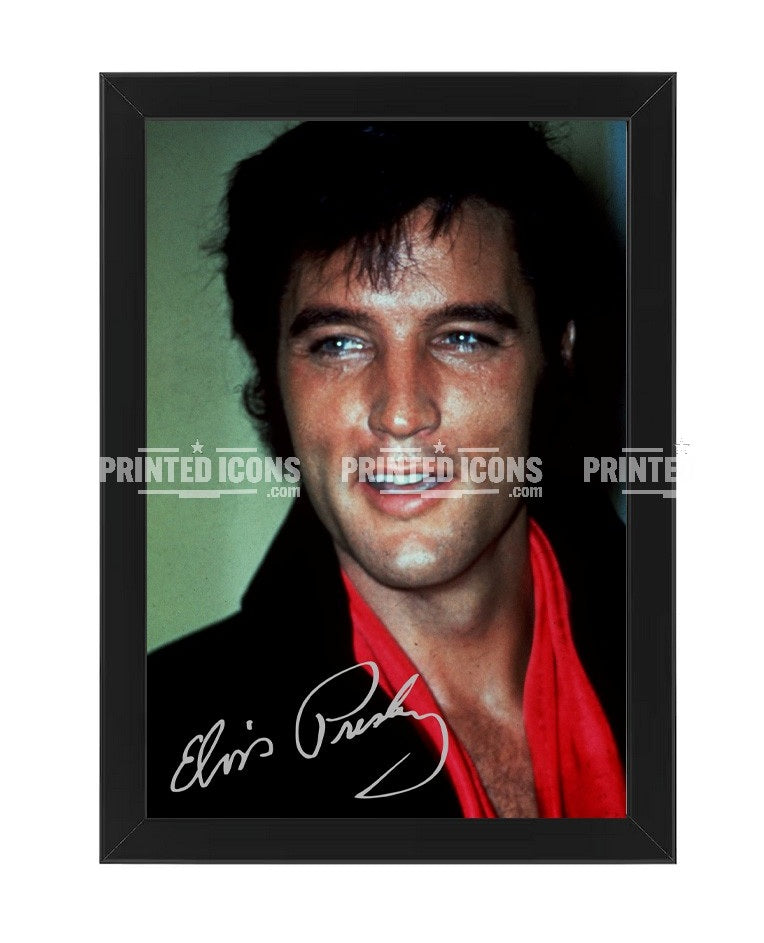 Framed Elvis Presley autograph print and wall art
