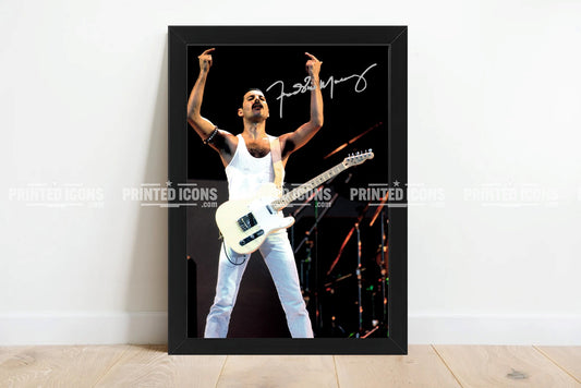 Freddie Mercury Signed Print Photo Queen Autograph 162