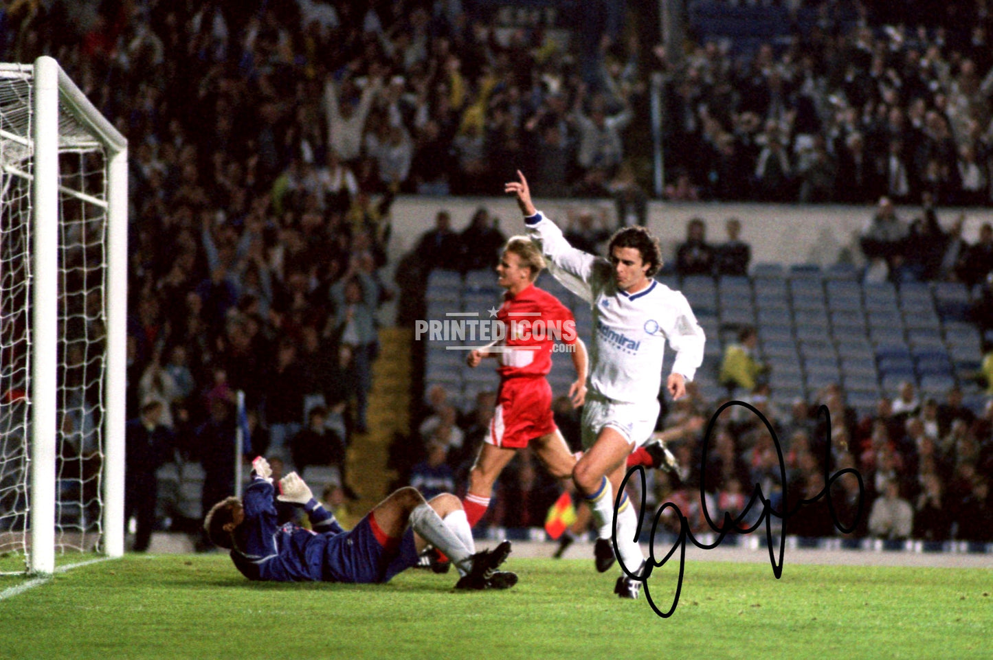 Gary Speed Leeds United Signed Photo Print (printed autograph)