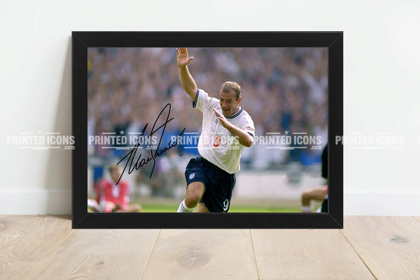 Alan Shearer England Signed Photo Print (printed autograph) Newcastle United (Copy)