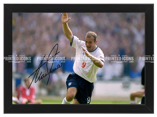 Alan Shearer England Signed Photo Print (printed autograph) Newcastle United (Copy)