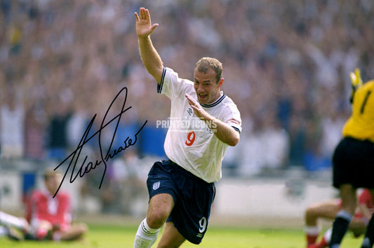 Alan Shearer England Signed Photo Print (printed autograph) Newcastle United (Copy)