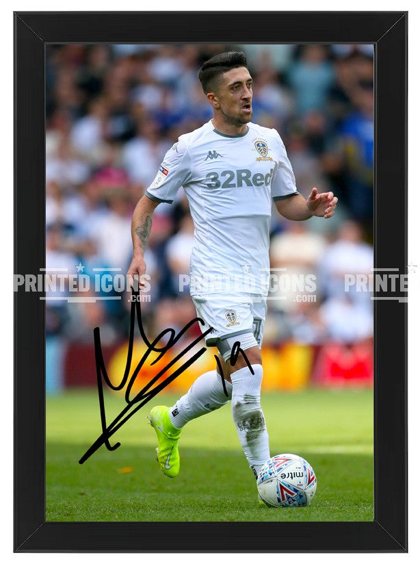 Pablo Hernandez Signed Print Photo Leeds United 2019-20 Trophy Autograph
