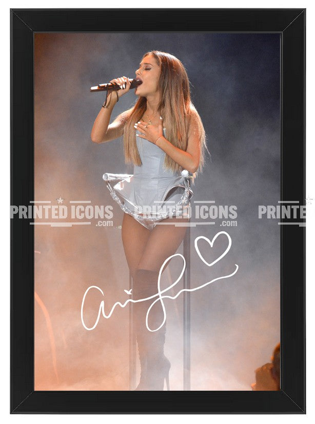 Ariana Grande framed concert print pop music wall art