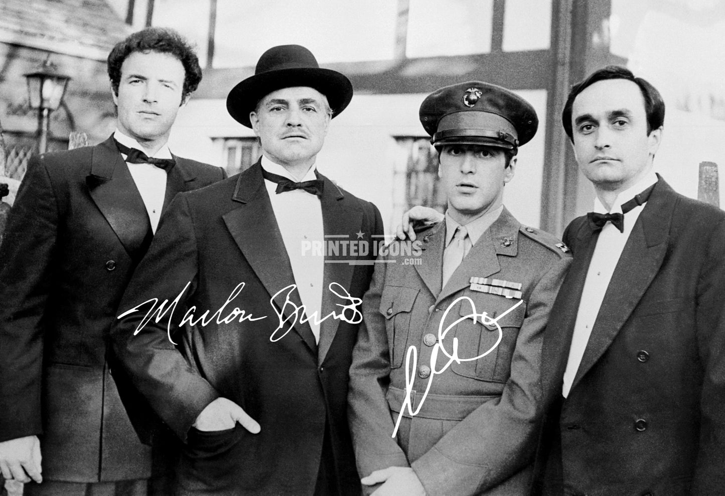 The Godfather black and white autograph photo print movie memorabilia