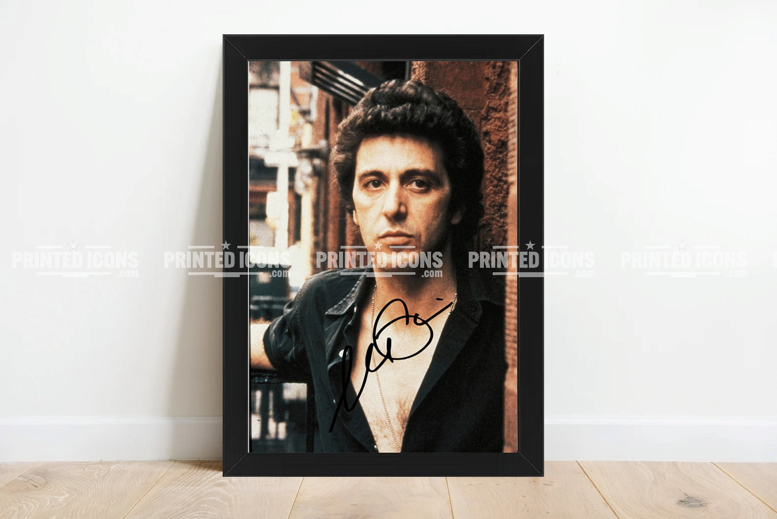 Al Pacino printed autograph photo classic Hollywood movie memorabilia