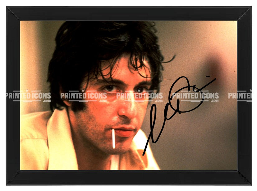 Framed Al Pacino autograph photo print movie memorabilia