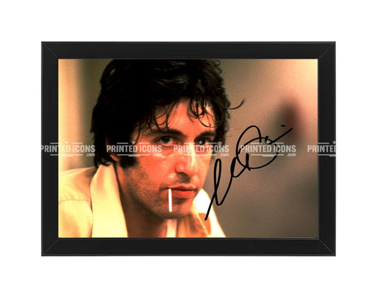 Al Pacino signed photo landscape print with reproduced autograph