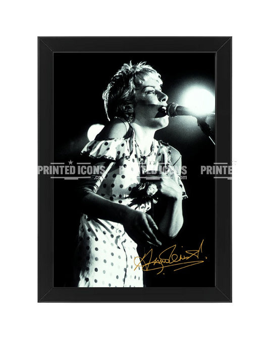 Annie Lennox signed photo print framed – reproduced autograph