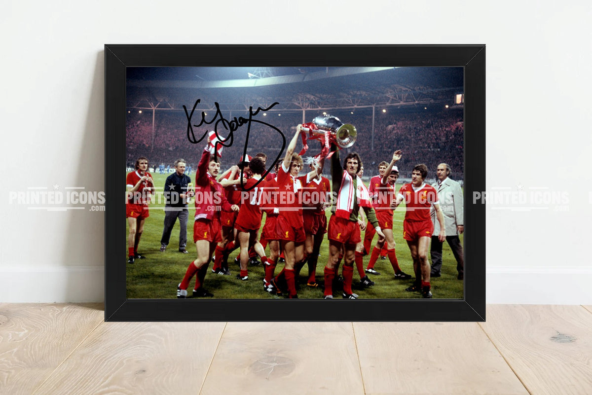 Framed Kenny Dalglish Liverpool 1978 European Cup winners signed style football gift print