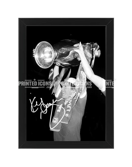 Kenny Dalglish Liverpool 1978 European Cup signed photo print in black frame