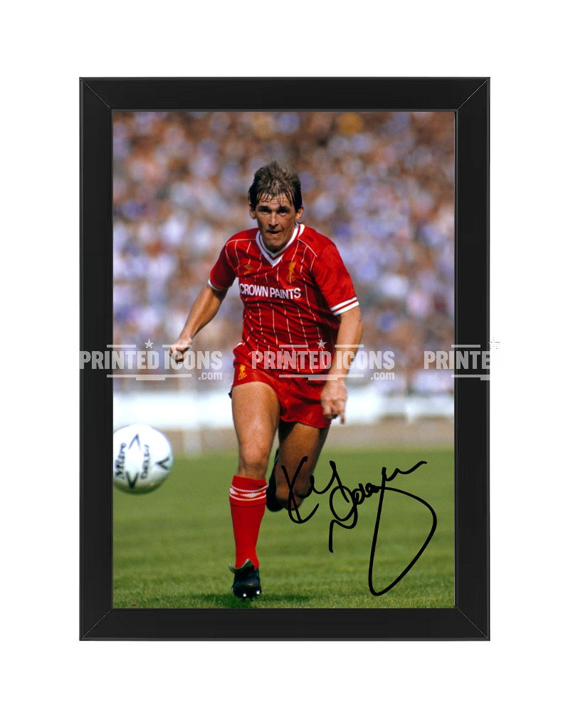 Kenny Dalglish retro Liverpool football autograph photograph framed