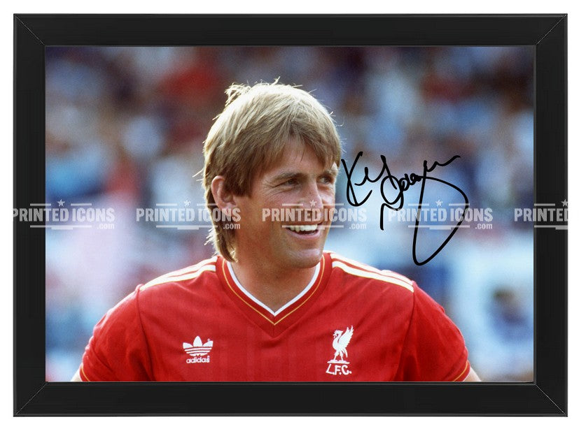 Kenny Dalglish Liverpool FC Adidas signed photo print black frame