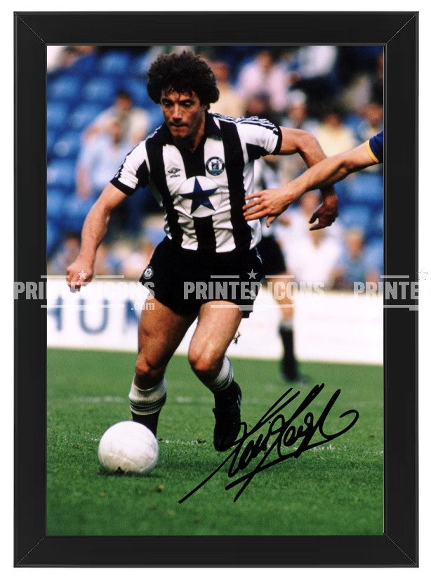 Kevin Keegan Newcastle United signed photo print in black frame