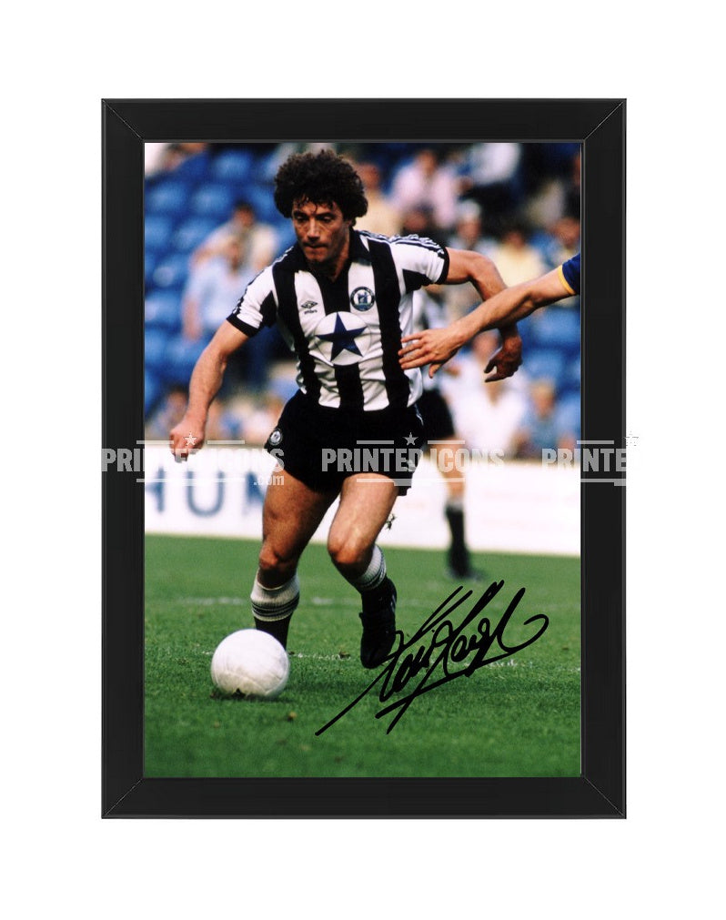 Framed Kevin Keegan Newcastle United football autograph memorabilia