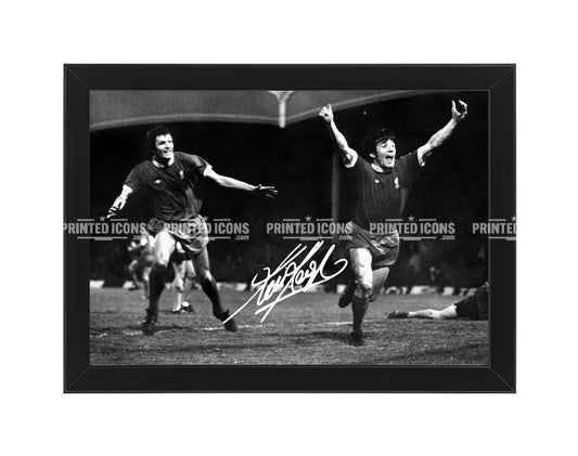 Framed Kevin Keegan Liverpool FC autograph football memorabilia gift