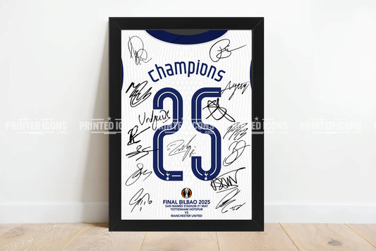 2025 Europa League Champions Tottenham Hotspur Multi Signed Print Photo Europa Cup Spurs