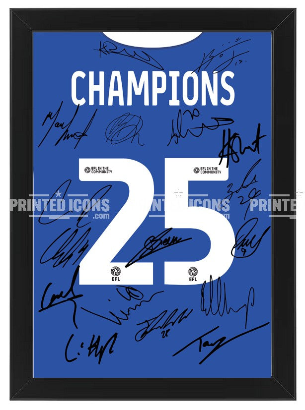 2025 Champions Birmingham City Multi Signed Print Photo Autograph
